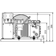 Kép 2/2 - B8-KJ-10X-CAG-B Copeland félhermetikus aggregát, 230V, duópressz, léghűtésű kond, észterolaj, fekete