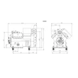 Kép 2/2 - 4SH1-250-AWM/D-X0000 Copeland félhermetikus kompresszor 400V/3~/50Hz,elektronikus motorv.,észterolaj