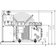 Kép 2/2 - D8-KSJ-15X-EWL-B Copeland félhermetikus aggregát, 400V, duópressz, léghűtésű kond, észterolaj,fekete