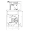 Kép 2/2 - D8-LF-20X-EWL-B Copeland félhermetikus aggregát, 400V, duópressz, léghűtésű kond, észterolaj, fekete