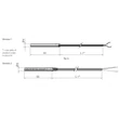 Kép 2/2 - NTC015WH01 Carel NTC szonda IP68, 1.5 m csatlakozókábel, -50T105 C (D6 x 50 mm fém véggel)