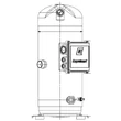 Kép 1/2 - ZH150KCE-TWD-522 Copeland Scroll komp hővisszanyeréshez R134a, 400V,forraszos,észterolaj, gumi alátá