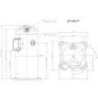 Kép 2/2 - ZH19K1P-TFM-524 Copeland Scroll kompresszor R410a, 400V/3~/50Hz, forraszos, észterolajjal töltve