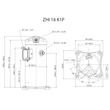Kép 2/2 - ZHI18K1P-TFM-476 Copeland EVI Scroll komp. R410a(tandem), 400V/3~/50Hz, forraszos, észterolaj