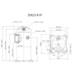 Kép 2/2 - ZHI23K1P-TFM-526 Copeland EVI Scroll komp. R410a, 400V/3~/50Hz, forraszos, észterolajjal töltve