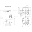 Kép 2/2 - ZHI40K1P-TFD-477 Copeland EVI Scroll komp. R410a, 400V/3~/50Hz, forraszos, észterolaj, alátám nélkül