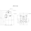 Kép 2/2 - ZPD91KCE-TFD-522 Copeland Digitális Scroll komp, 400V/3/50Hz, forraszvéges, észterolaj