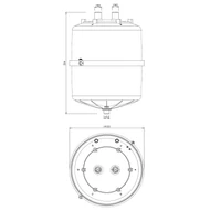 BLCT5D00W0SP Carel Tisztítható 65 kg/h gőzhenger, háromfázisú, D típusú (2 kilépés d=40 mm)