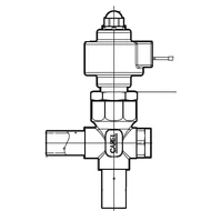 E2V11ZSF13 Carel EEV 12mm nézőke nélkül test + betét + tekercs 0,3m kábellel