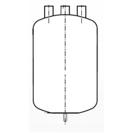 FA-54-7W ESK szívóoldali cseppleválasztó, d=54 mm, V=7,5 l