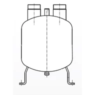 FA-80W ESK szívóoldali cseppleválasztó, d=80 mm, V=18 l