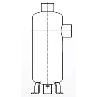 FA-80-32W ESK szívóoldali cseppleválasztó, d=80 mm, V=32 l