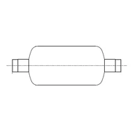 GDS-22 ESK nyomóoldali hangtompító d=22 mm, V=0.3 l, ps1=45 bar