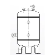 OSA-21-CD ESK olajtartály V=21 l - CO2/R410A - ps=45 bar