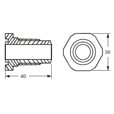 805040 OM0 - CCB ALCO adapter OM3/4-hez