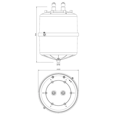 BL0T5D00H0SP Carel 65 kg/h gőzhenger, háromfázisú, D típusú (2 kilépés d=40 mm)