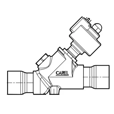 E6VB2ASV00 Carel Elektronikus adagoló, 42-42 mm-es réz csatlakozás, méret 200