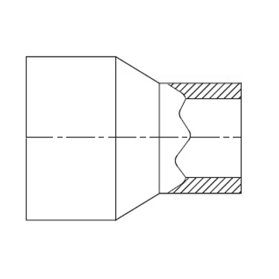 A 80A/64I ESK adapter 80 mm (külső) -> 64 mm (belső)