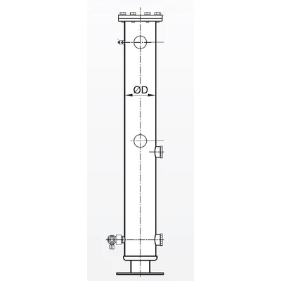 BOS2-R-35/28F ESK olajleválasztó-tartály, d=28 mm Vlev=2,3 l, Vres=3,1 l, ps1=40 bar