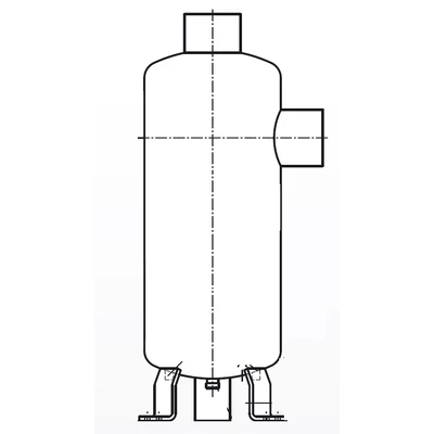 FA-89-32W ESK szívóoldali cseppleválasztó, d=89 mm, V=32 l