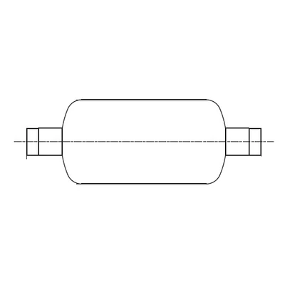 GD-22 ESK nyomóoldali hangtompító, d=22 mm, V=1.1 l, ps1=45 bar