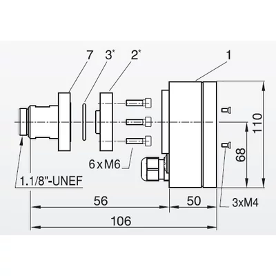 LC-H-MA-CDH ESKSzintjelző Max, ps=130 bar