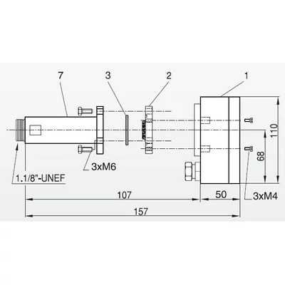 LC-L-MA-L ESK Szintjelző Min, ps=60 bar