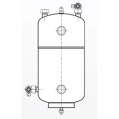 OSA-9,6-CD ESK olajtartály V=9,6 l - CO2/R410A - ps=45 bar