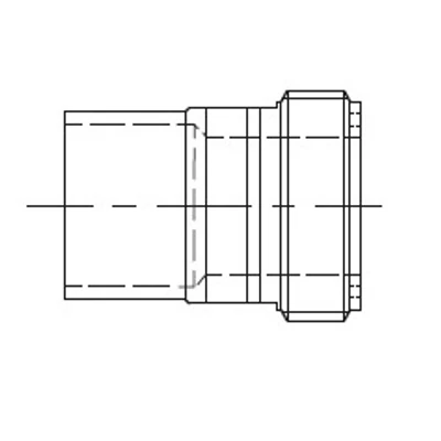 RF-1"-22-P ESK Menetes / Forraszos adapter - 5 db