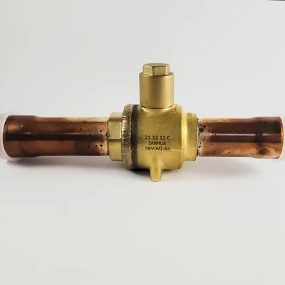 10150055102 SBV(M)-A9YHSY-2-SA Sanhua Elzáró szelep fitting nélkül - ODF 28mm forraszos, pümax=45 bar