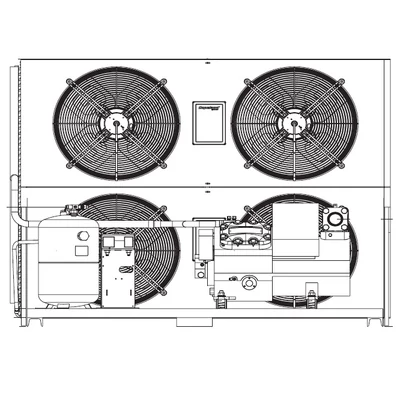 Z9-4MH-25-AWM Copeland Stream félhermetikus aggregát, 400 V/3~/50Hz, CoreSense motorvédelemmel