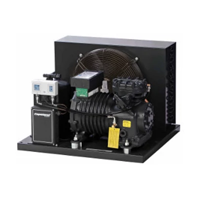 D8-KSJ-15X-EWL-B Copeland félhermetikus aggregát, 400V, duópressz, léghűtésű kond, észterolaj,fekete